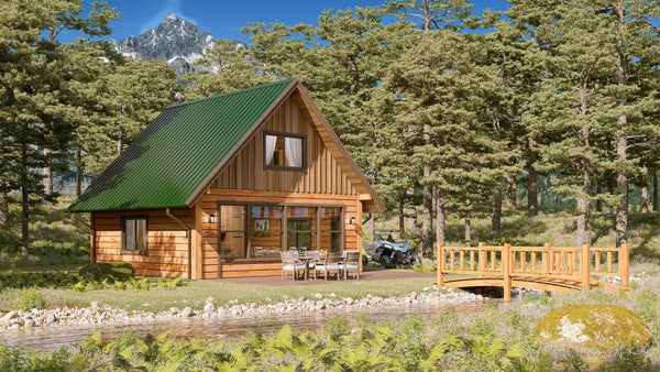 Currently looking for land? How to stop guessing on budget pitfalls and use a "Transformer" to live on your property while saving for your main house. - Log Home Floor Plans Shop by Sierra Log & Timber