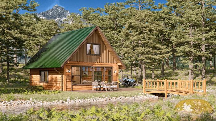 Currently looking for land? How to stop guessing on budget pitfalls and use a "Transformer" to live on your property while saving for your main house. - Log Home Floor Plans Shop by Sierra Log & Timber