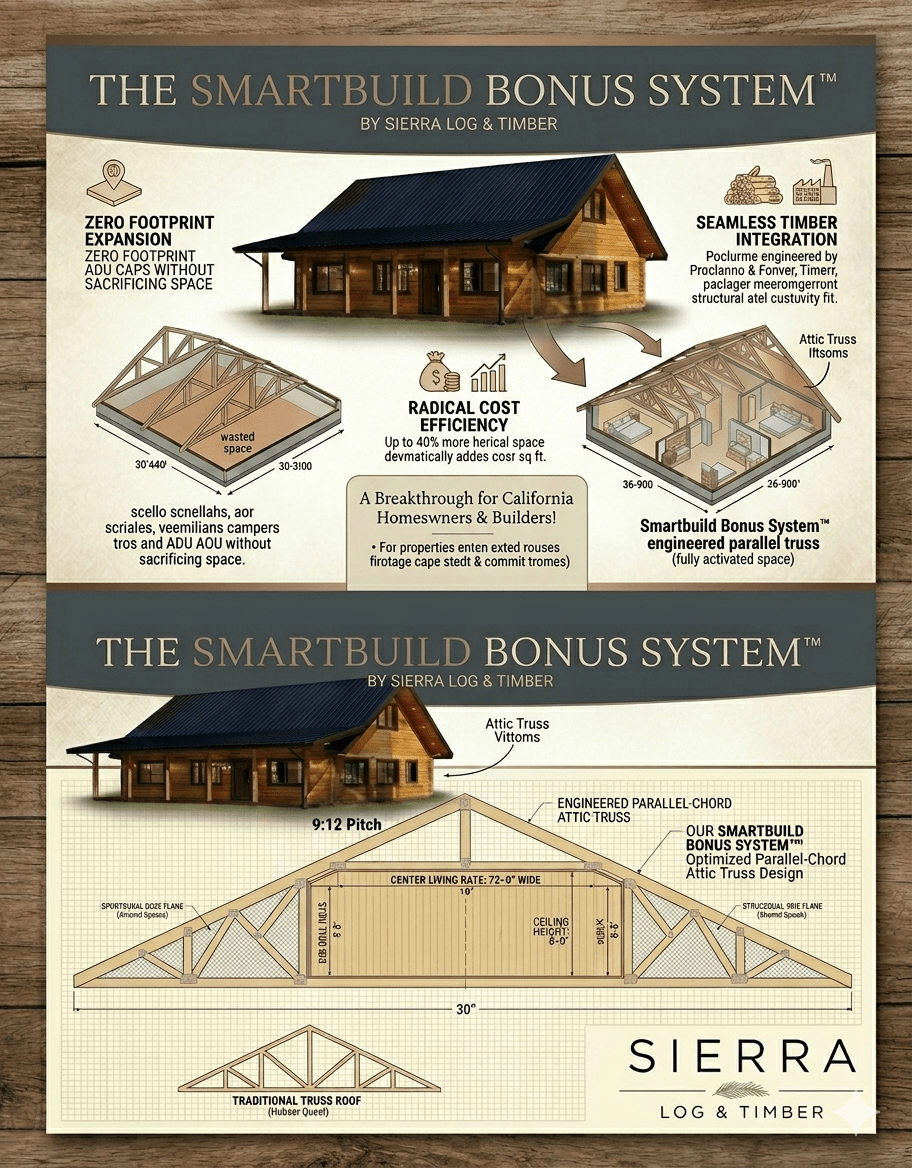 The SmartBuild Bonus System™: How to Outsmart California Build Caps & Capture Hidden Equity in Your Rooflin - Log Home Floor Plans Shop by Sierra Log & Timber