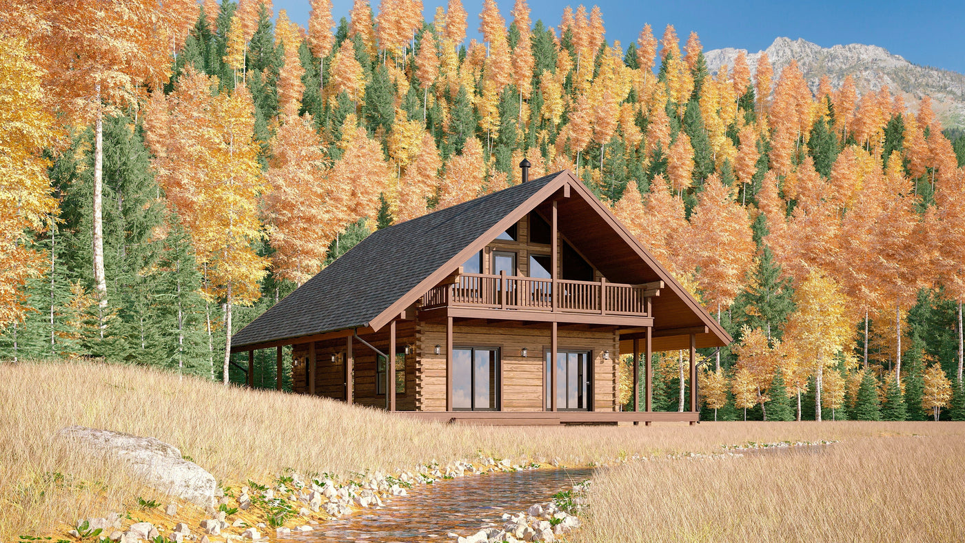 The Story of The Boma: A Log Home Built on 10 Years of Hard-Earned Wisdom - Log Home Floor Plans Shop by Sierra Log & Timber