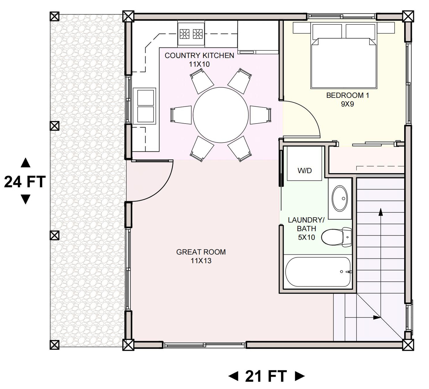 Main Floor &mdash; ADU750-2ST