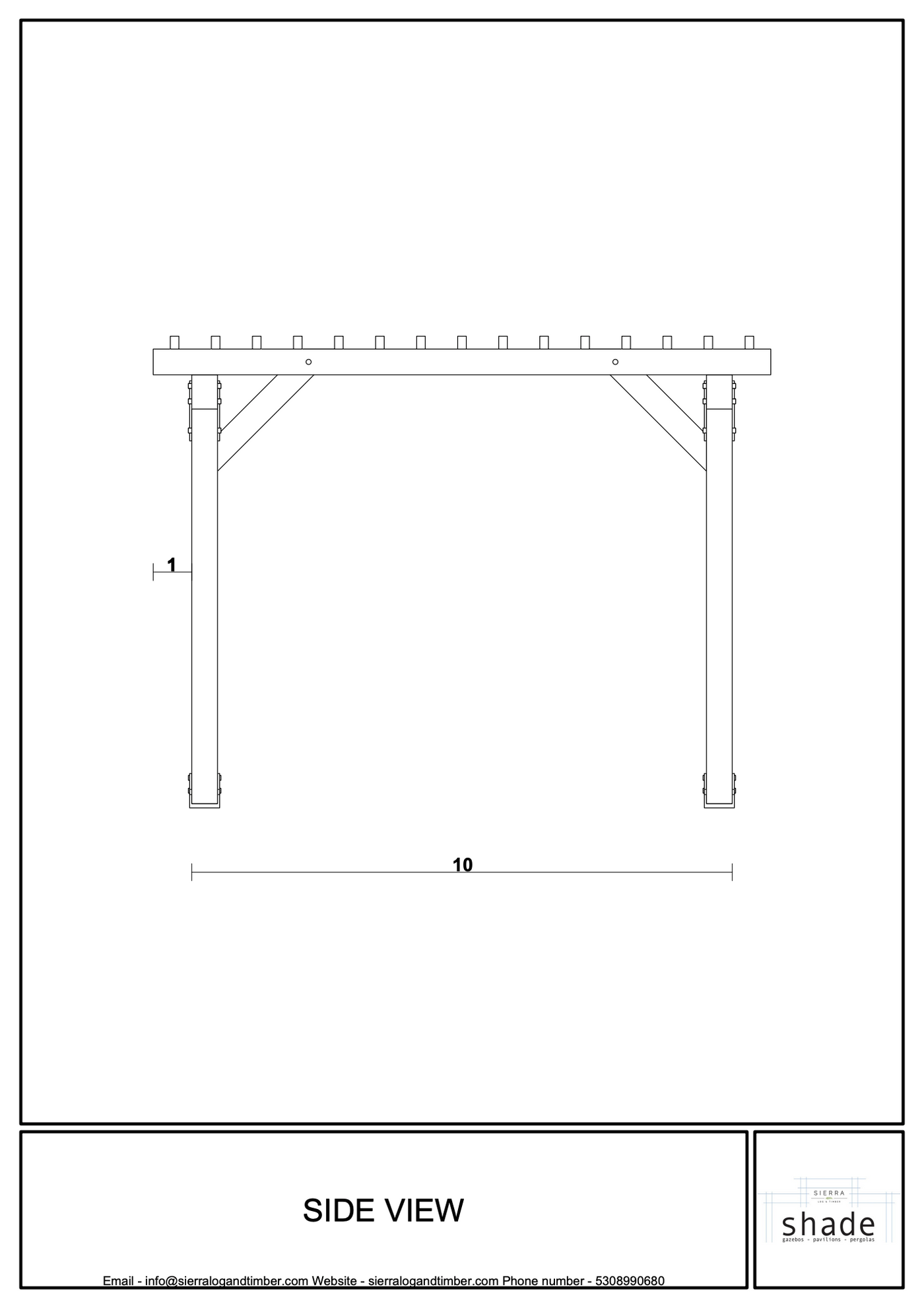 Elevation 2 &mdash; mt. lassen pergola