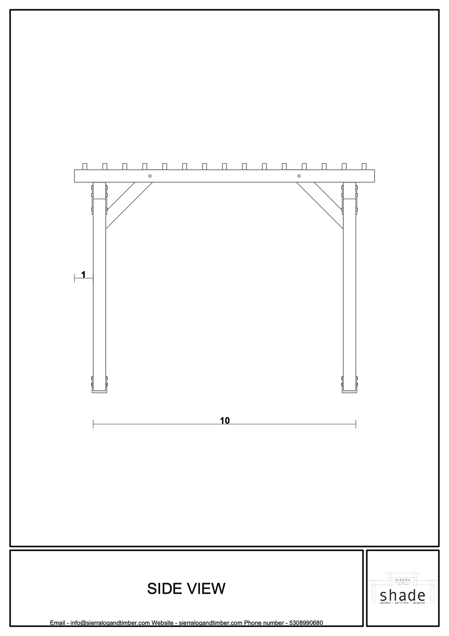 Elevation 2 — mt. lassen pergola