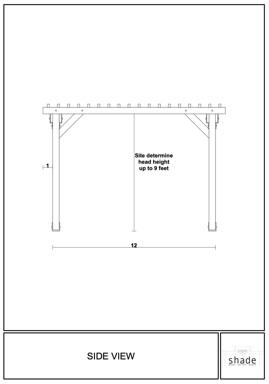 Elevation 2 — lake clark pergola