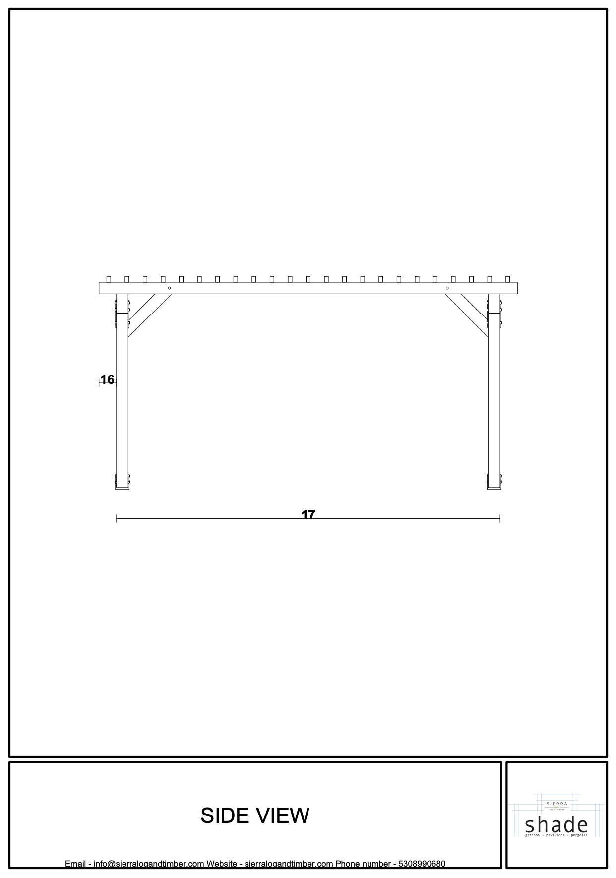 Elevation 2 &mdash; grand teton pergola