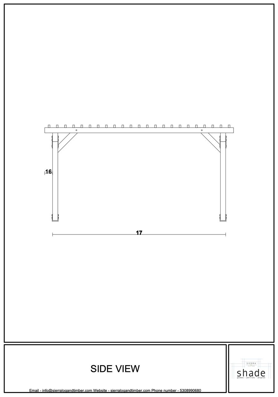 Elevation 2 — grand teton pergola