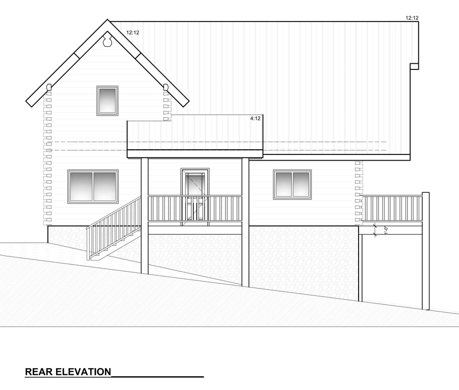 Elevation 2 — OAK RIDGE