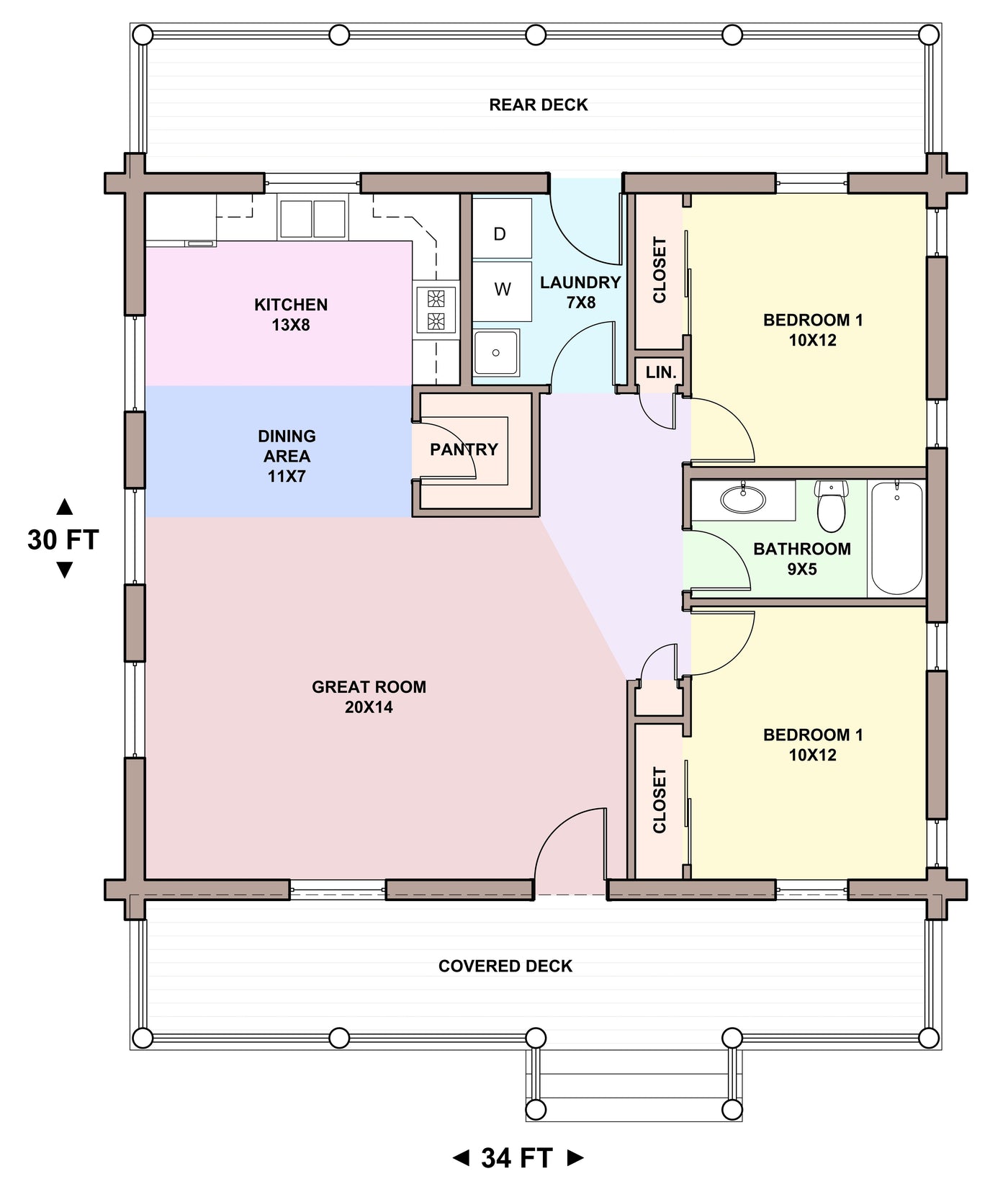 Main Floor &mdash; Shady Rest