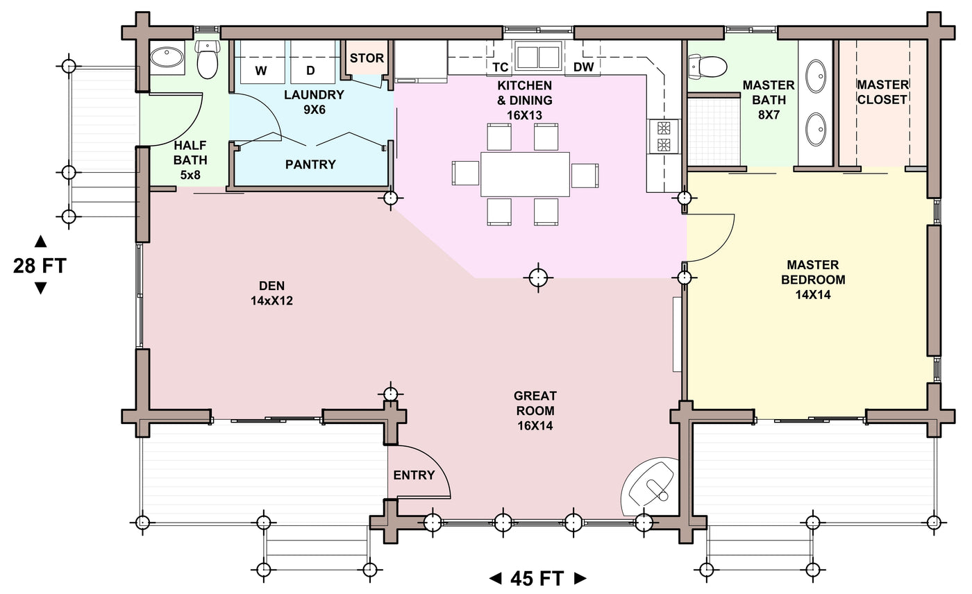 Main Floor &mdash; Bearbones Ranch