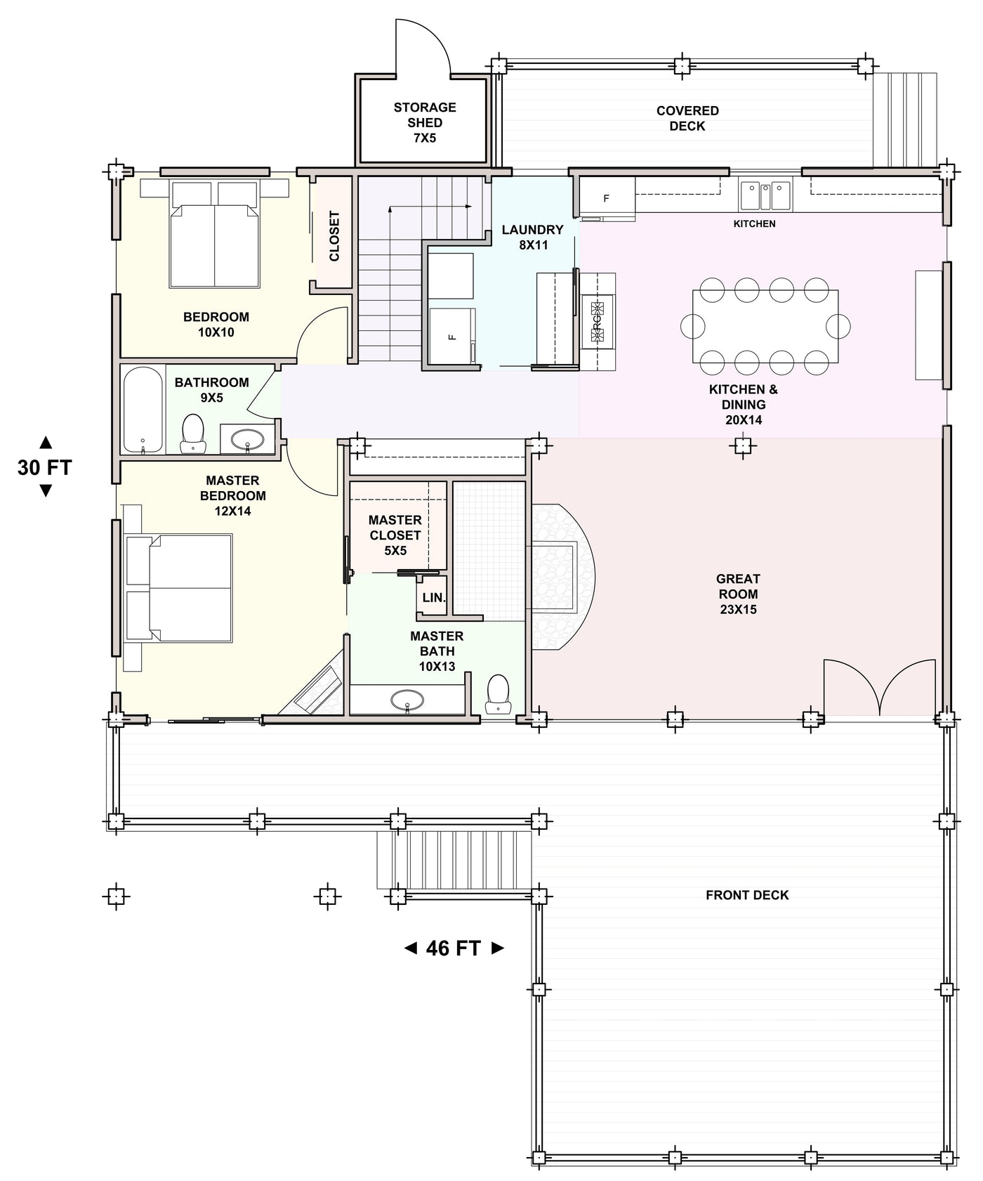 Main Floor &mdash; Timber Palace