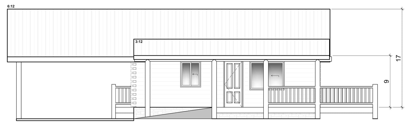 Elevation 4 &mdash; pond view