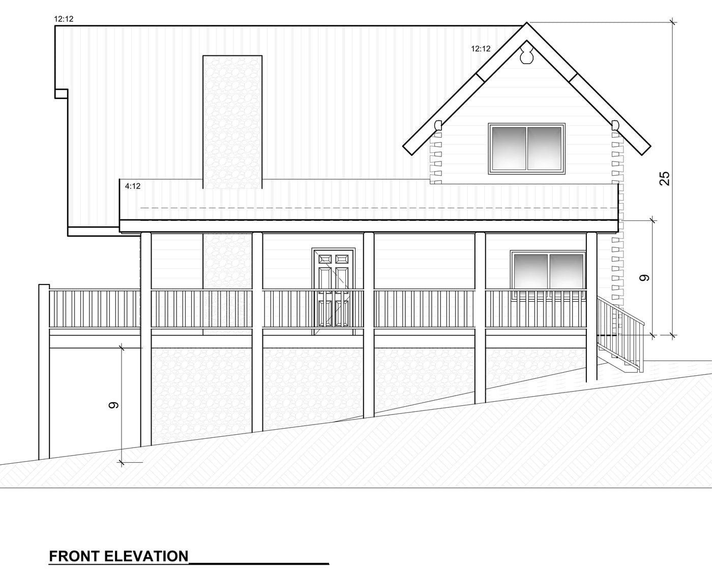 Elevation 1 &mdash; OAK RIDGE