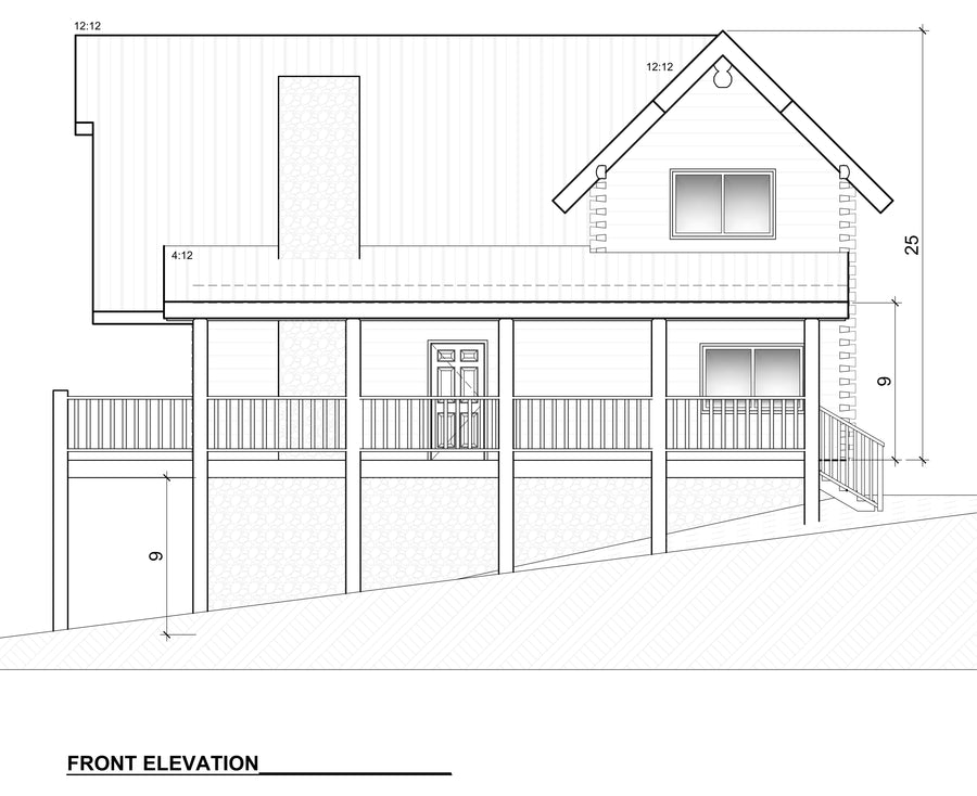 Elevation 1 — OAK RIDGE