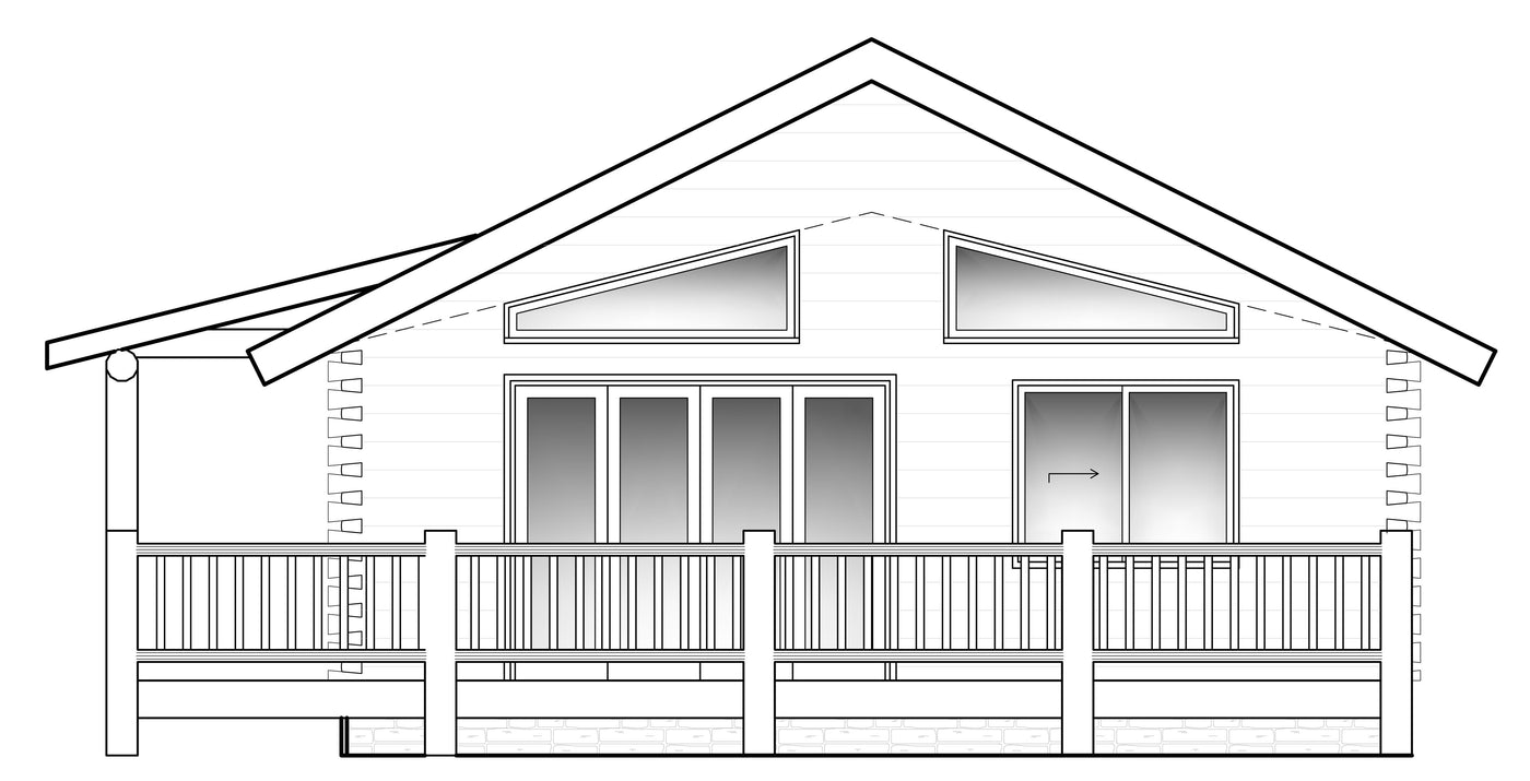 Elevation 3 &mdash; pond view