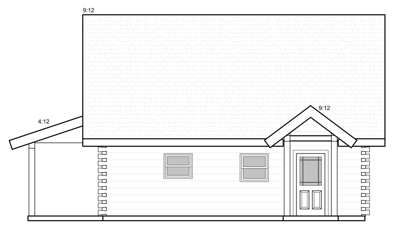 Elevation 4 &mdash; cedar grove