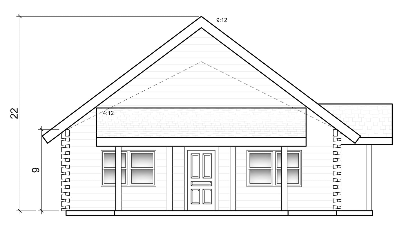 Elevation 2 &mdash; cedar grove