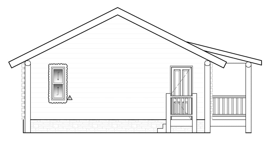 Elevation 1 — pond view