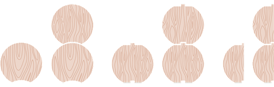 Round log profile