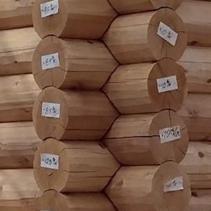 Round log — actual material